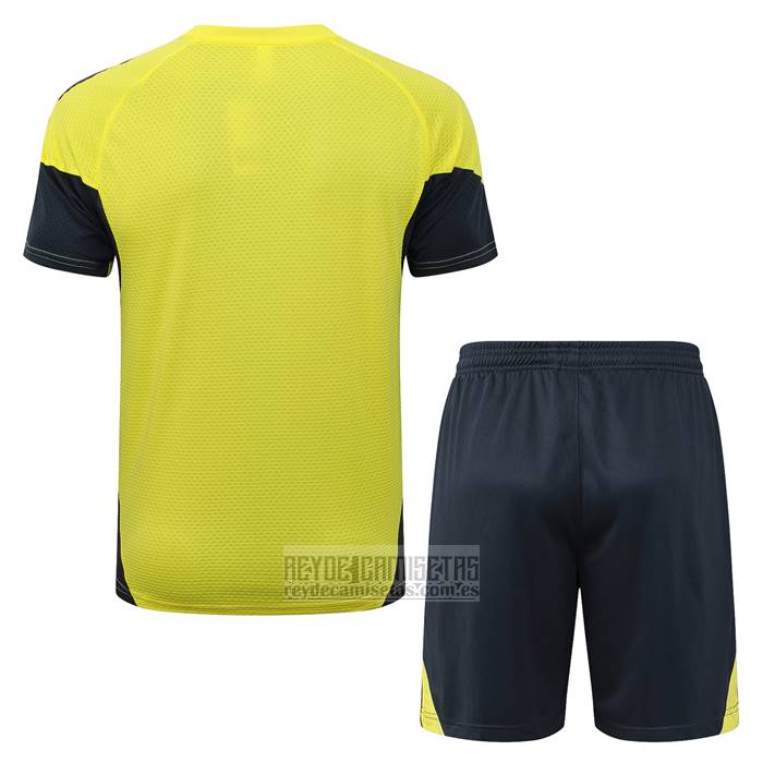 Chandal del Real Madrid Manga Corta 2025-2026 Amarillo - Pantalon Corto